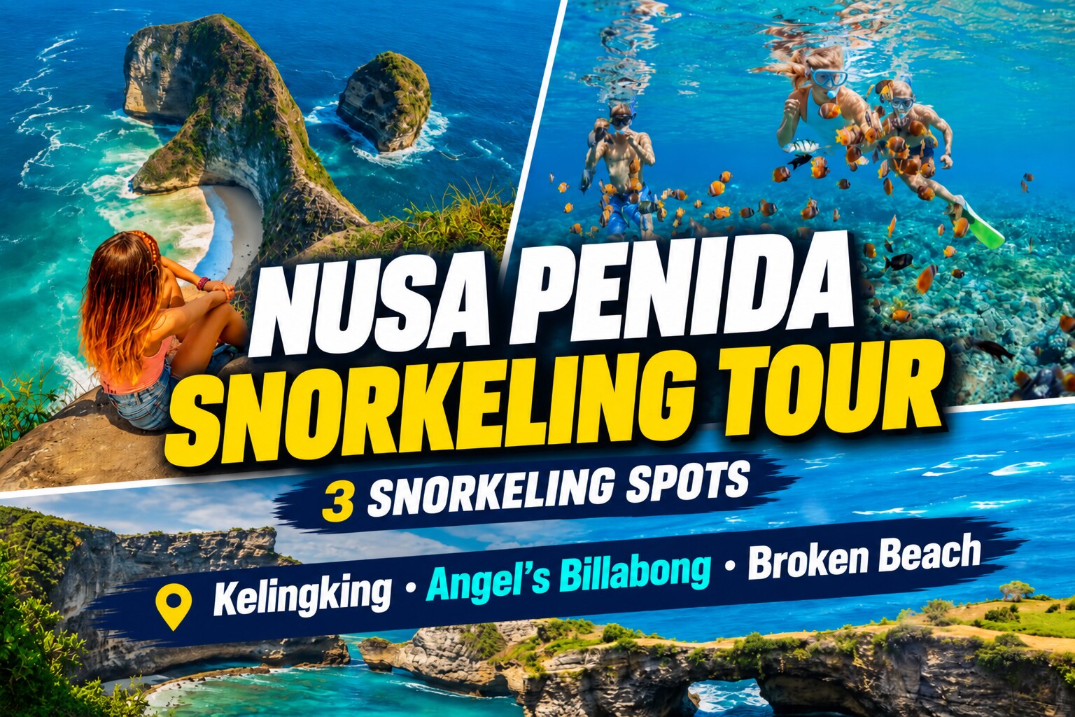 Nusa Penida Snorkeling & West Island Tour