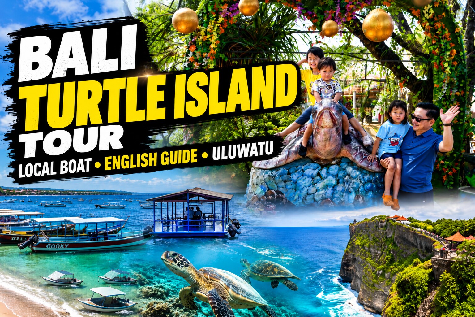 Turtle Island & South Bali Private Tour