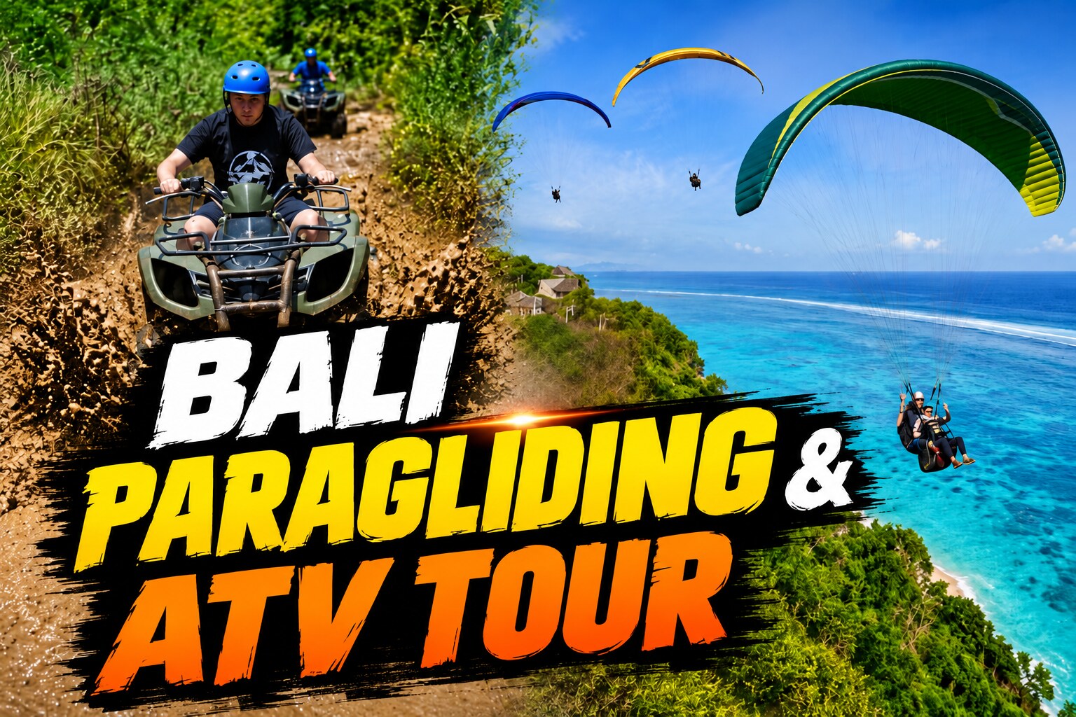 Bali Paragliding & ATV Adventure