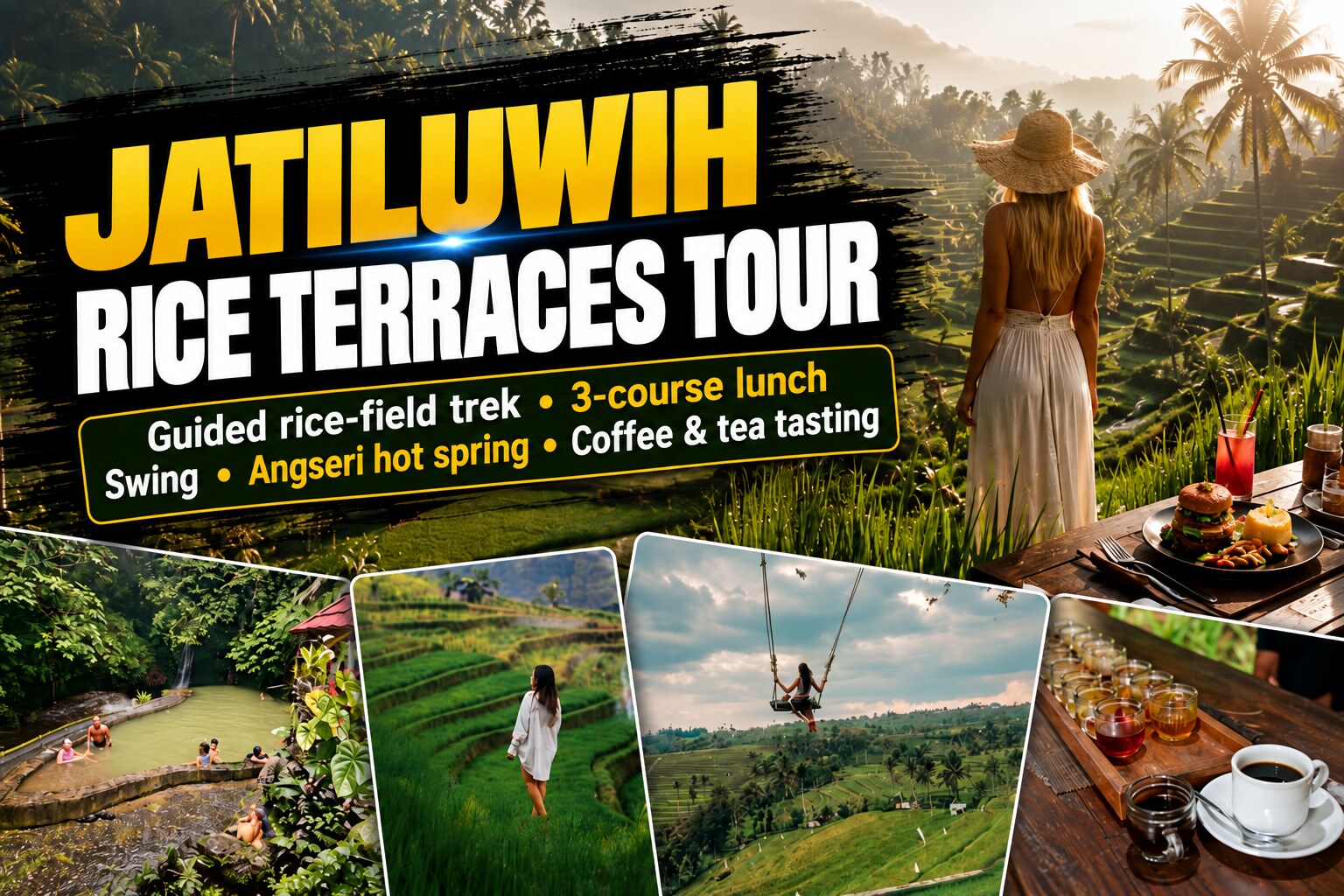 Jatiluwih Rice Terraces & Angseri Hot Spring