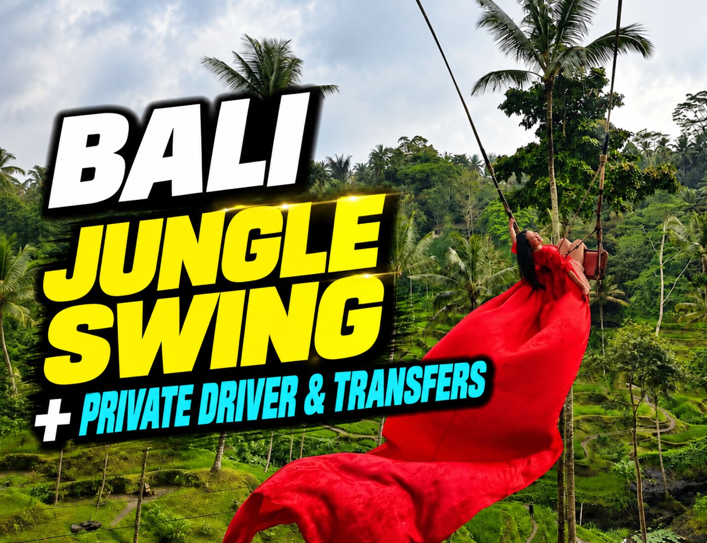 Ubud Jungle Swing with Private Transfers