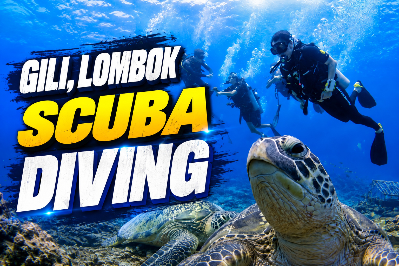 Gili Discover Scuba Diving · Two Guided Dives · English tour cover