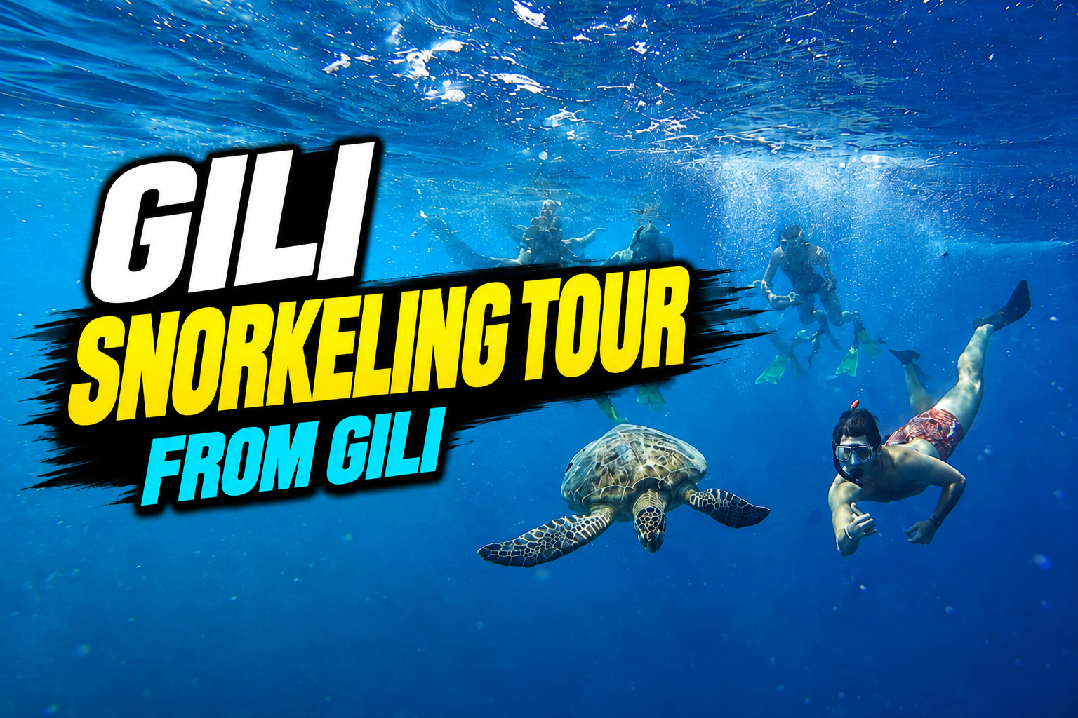 Gili Islands Snorkeling Day Tour from Gili Trawangan — English tour cover