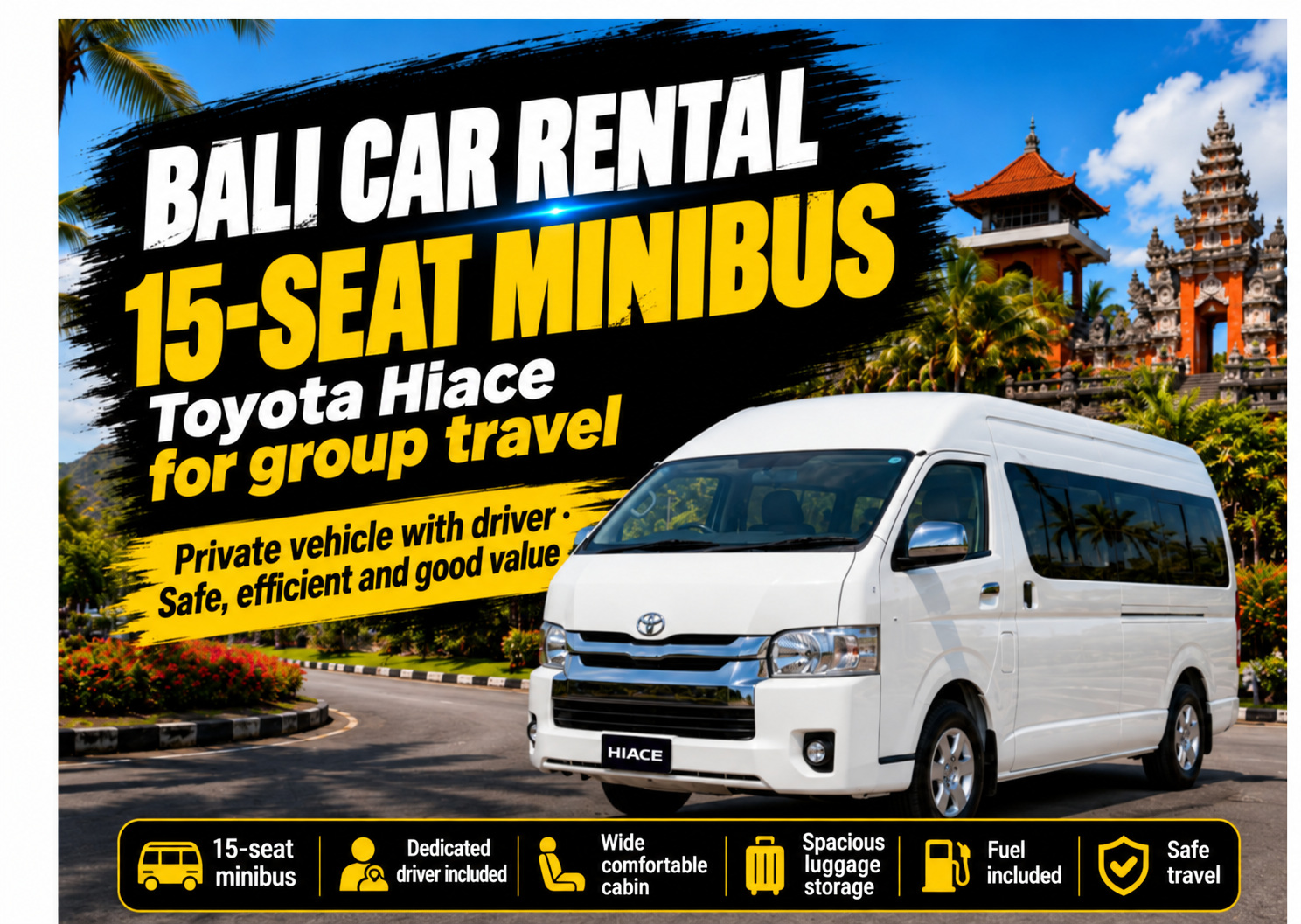 Bali 15 Seat Hiace Rental