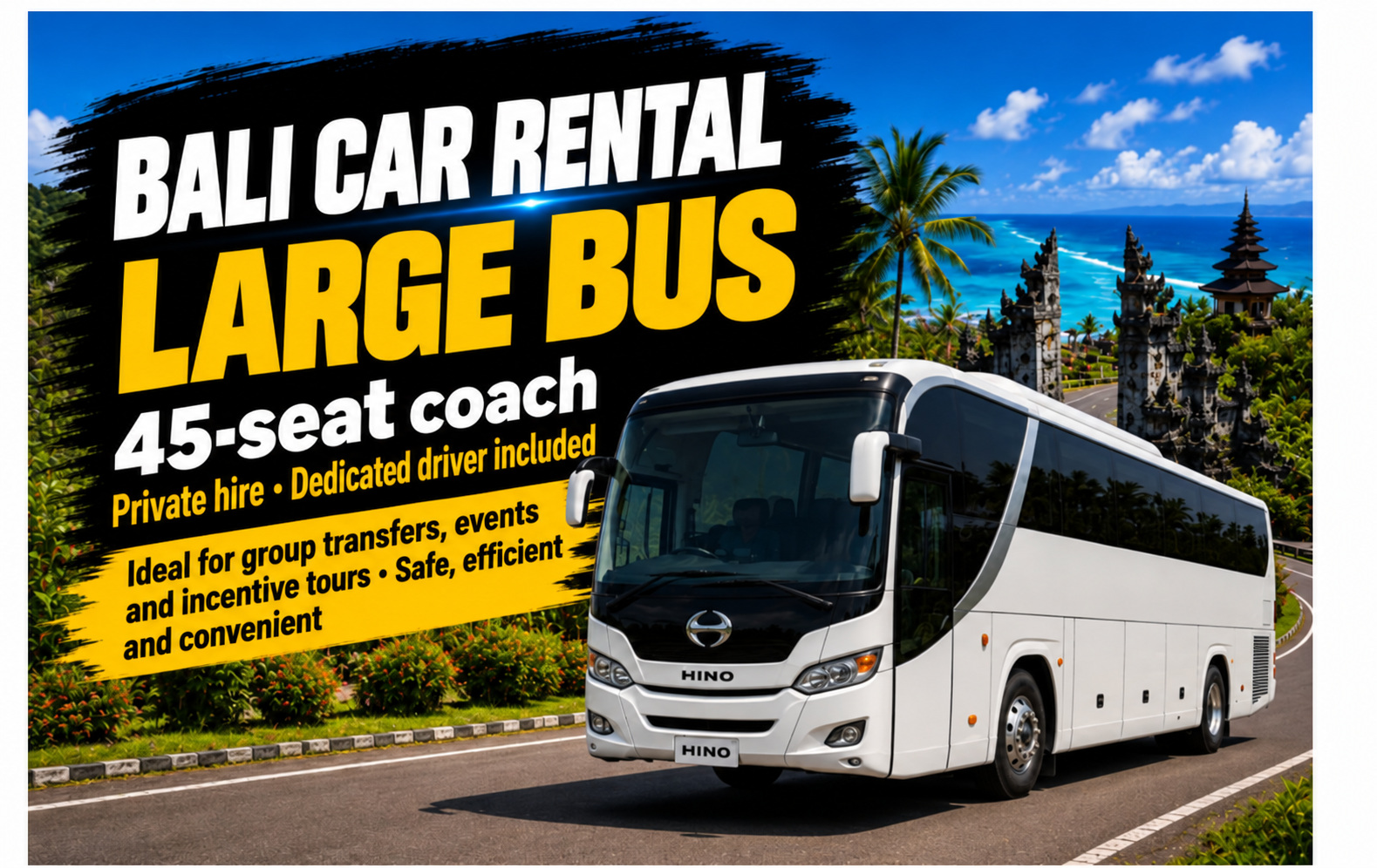 Bali 45 Seat Bus Rental