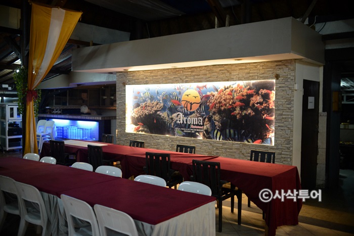 Indoor seating area