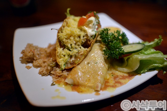 Mexican-style nasi campur