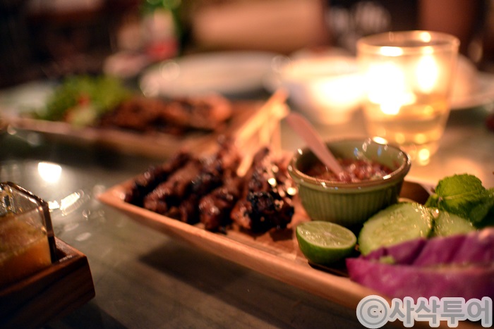 Plated food at My Warung