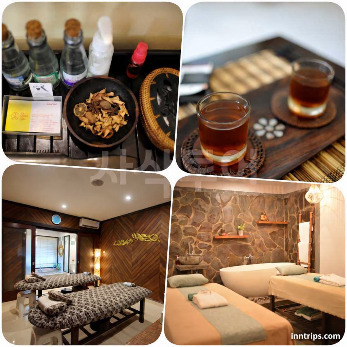 Balinese massage room and spa setting