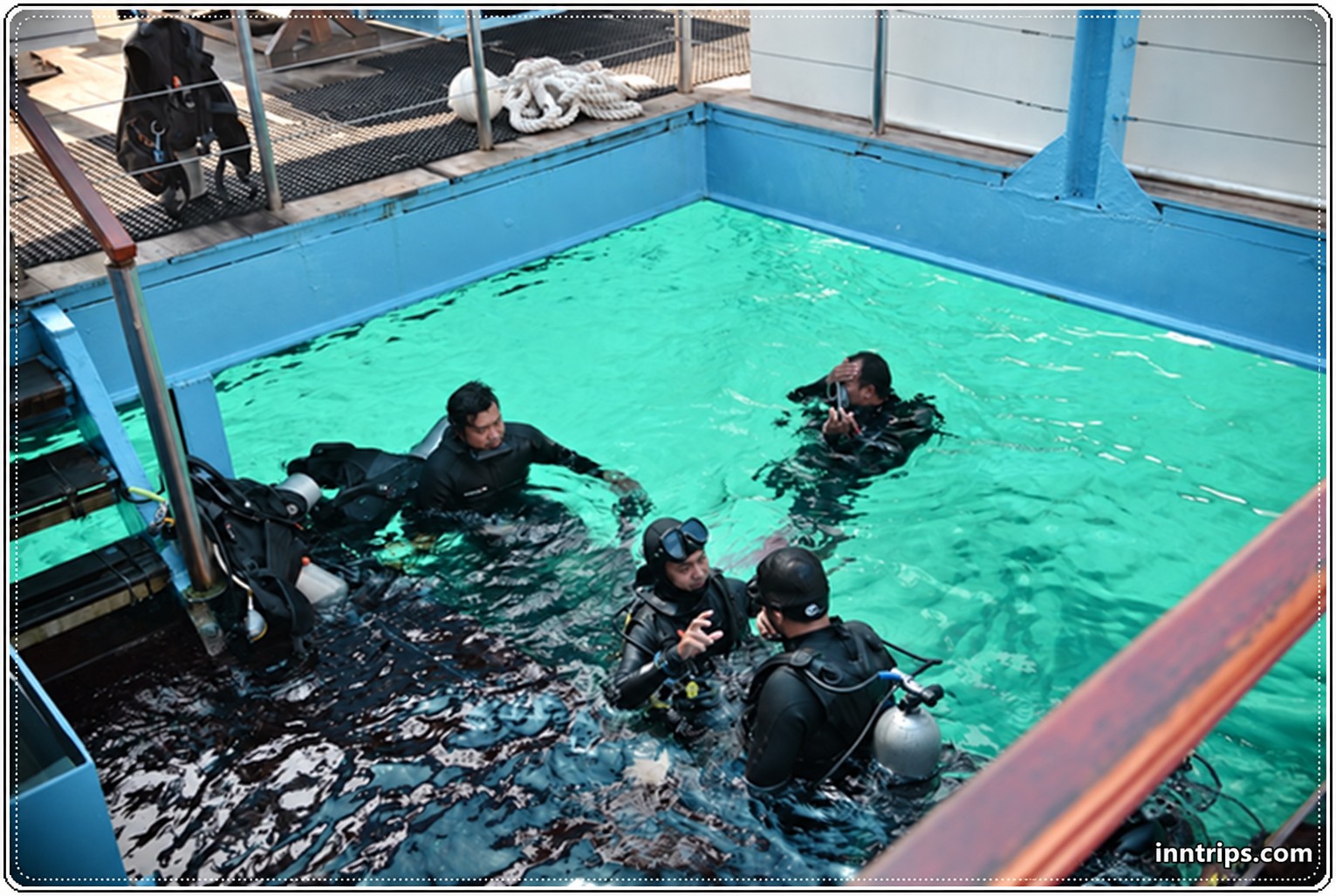 Scuba diving is a paid extra