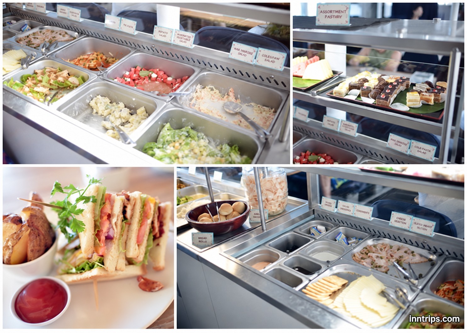 Take a break for the pontoon buffet