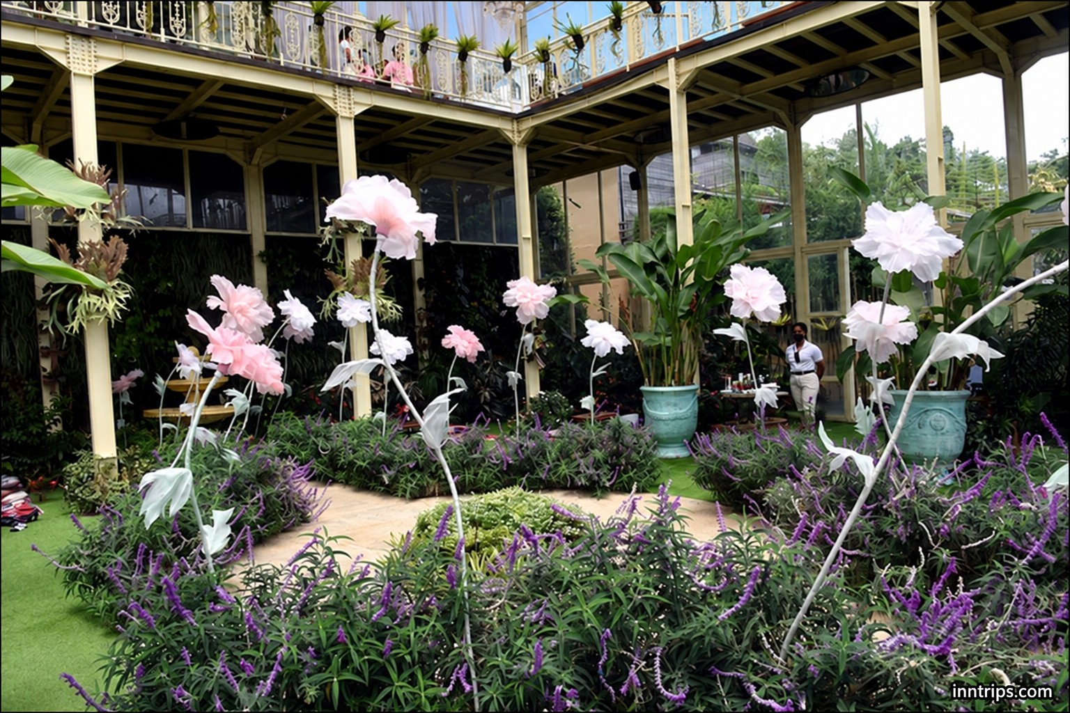 Inside Rumah Gemuk’s garden restaurant
