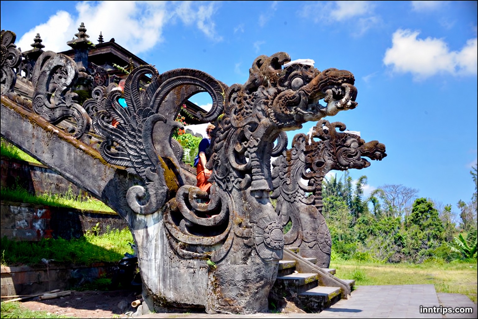 Carved stone details at Besakih