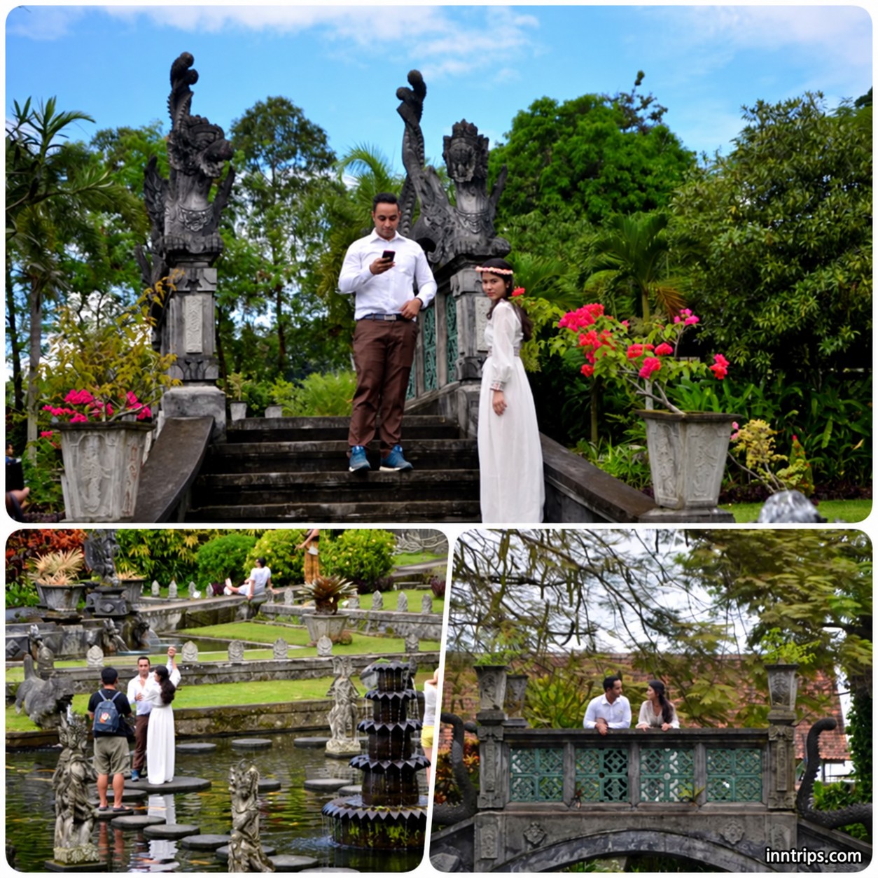 More of Tirta Gangga’s garden and pool setting