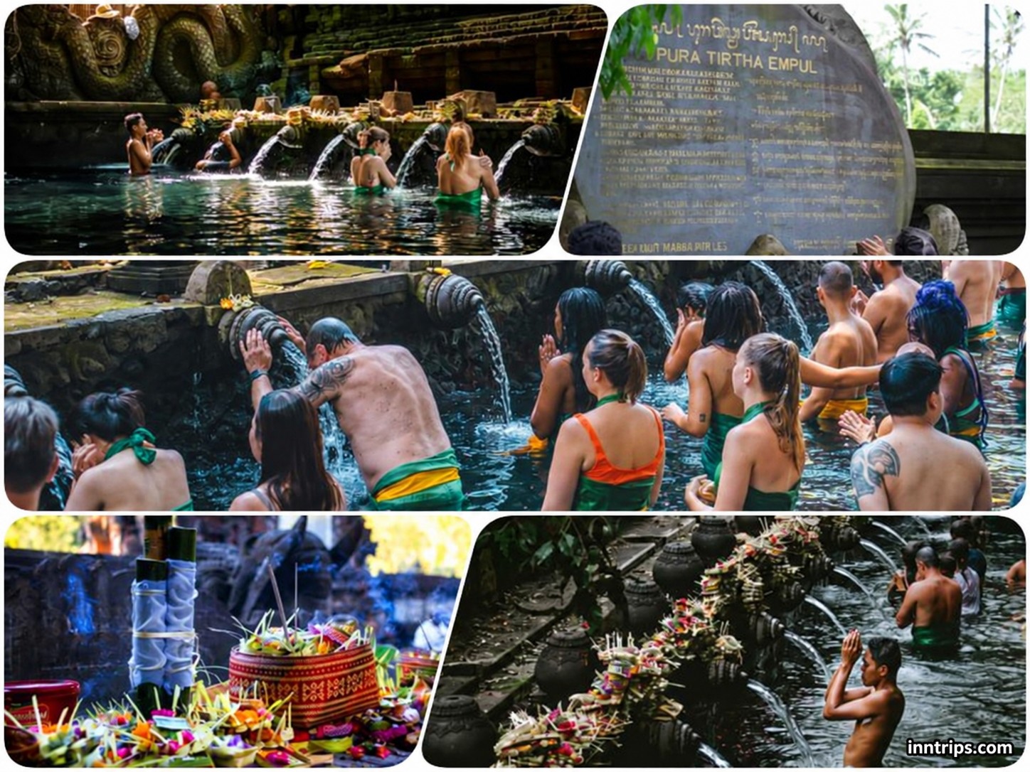 Visit the temple’s spring pools
