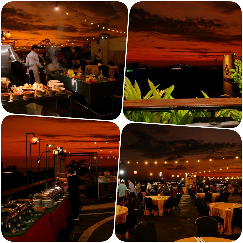 Alternative dinner — BBQ buffet setting
