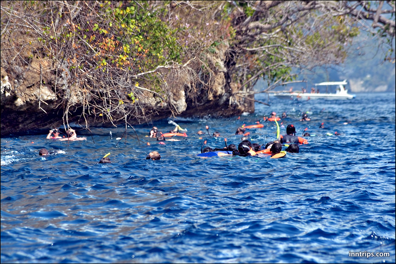 Snorkeling around the island’s coastal waters