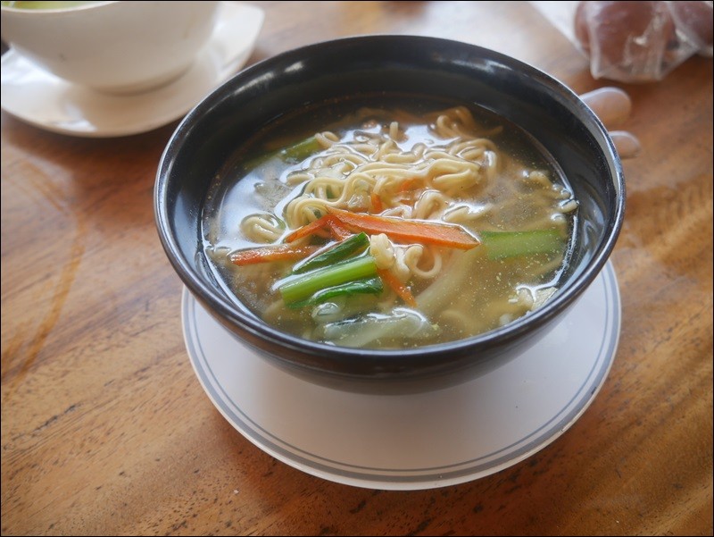 Example lunch — noodle soup