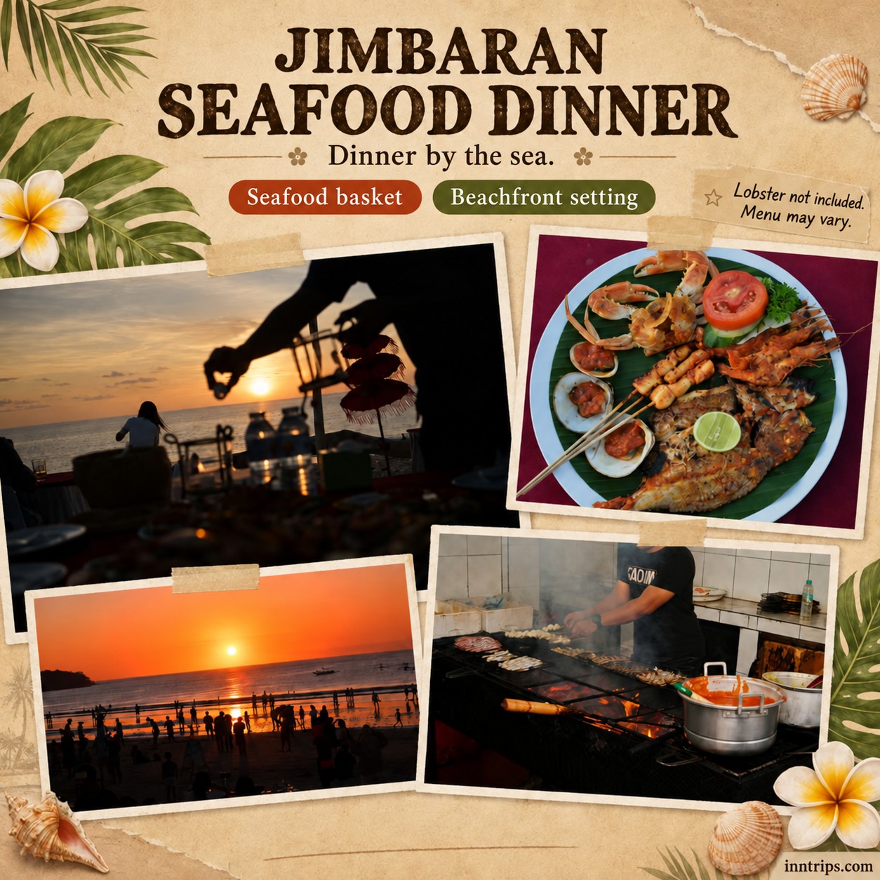 Jimbaran seafood by the beach