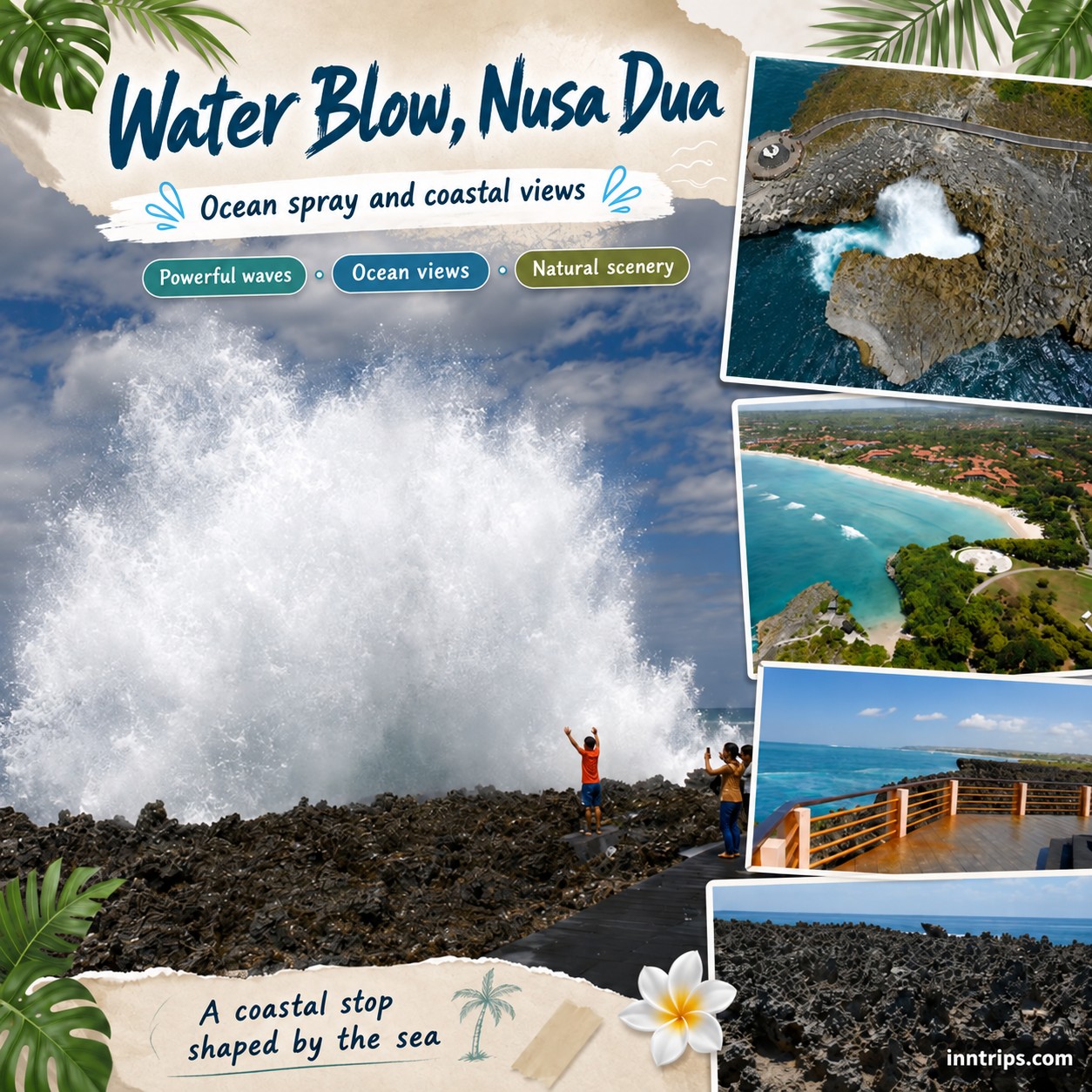 See Nusa Dua’s rocky coastline