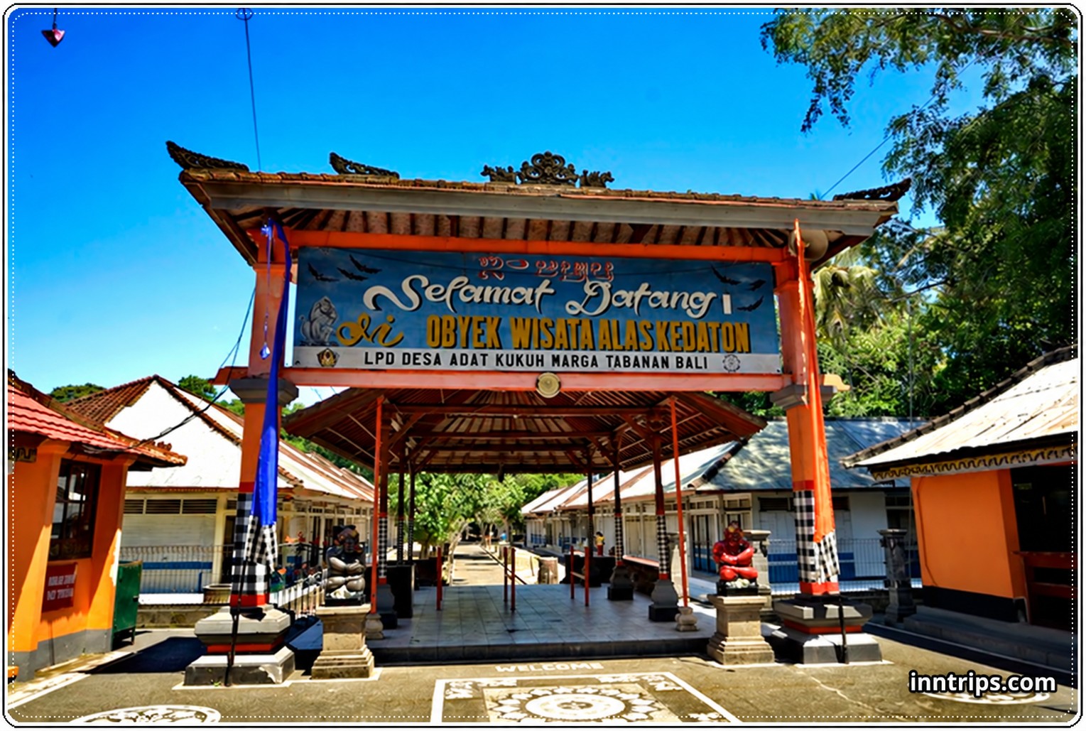 A temple in the monkey forest