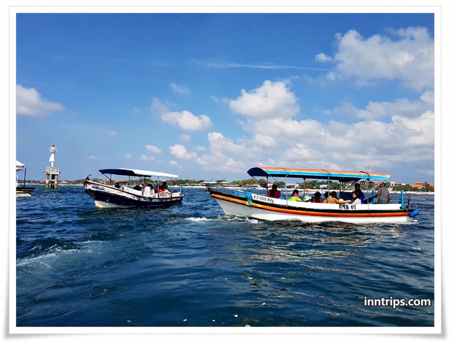Local boats on the crossing