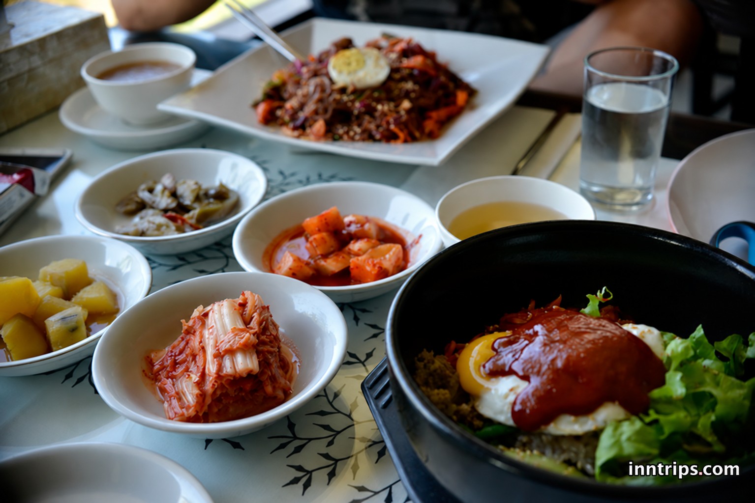 Pause for a freshly served lunch