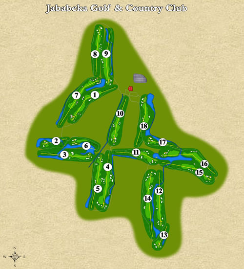 Jababeka Golf & Country Club — original course layout