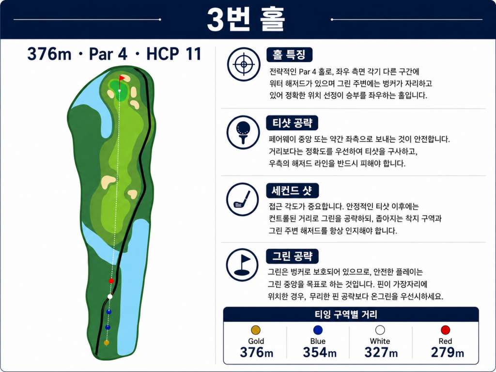 Jababeka Golf & Country Club — Hole 3 (original diagram)