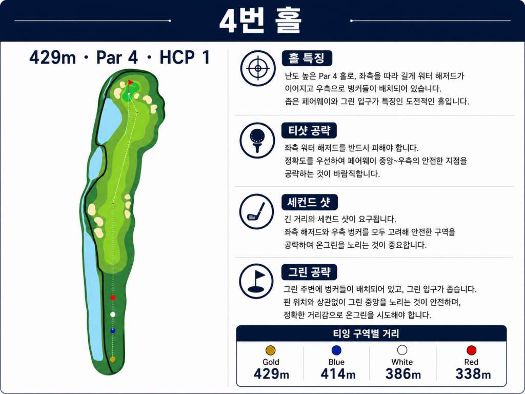 Jababeka Golf & Country Club — Hole 4 (original diagram)