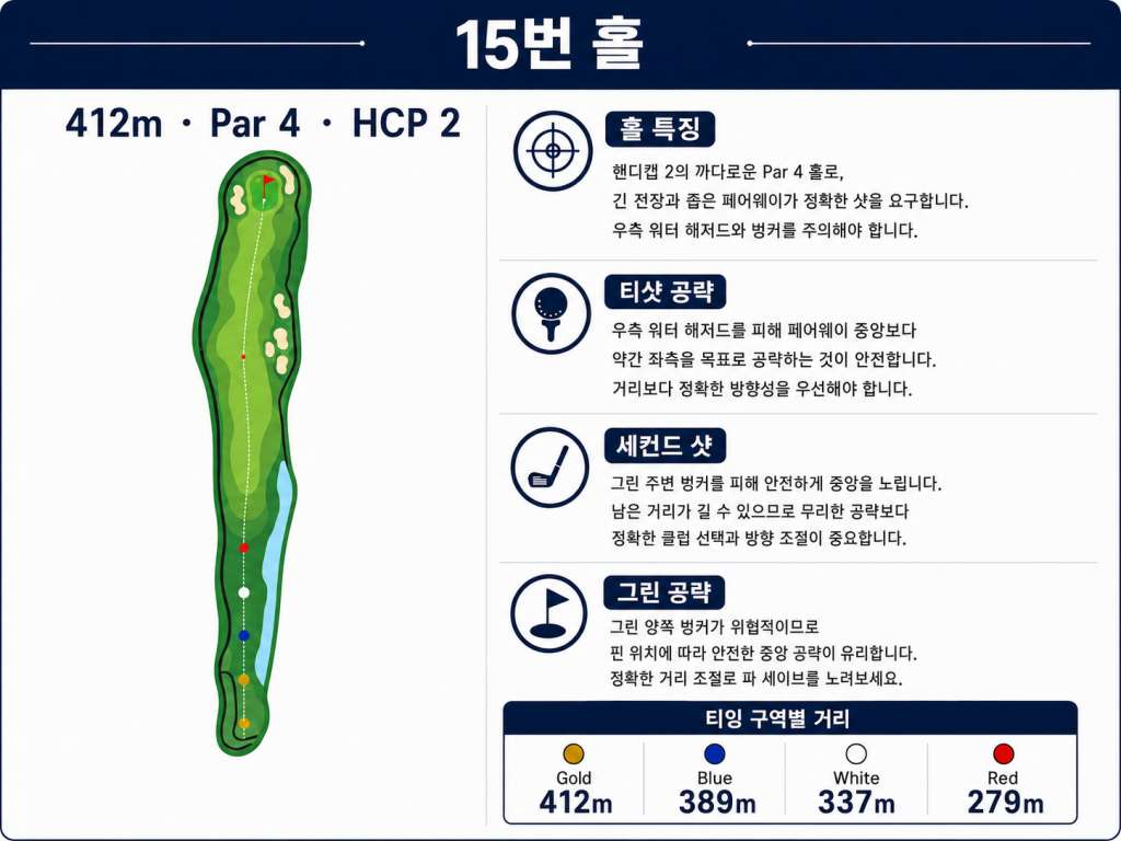 Jababeka Golf & Country Club — Hole 15 (original diagram)