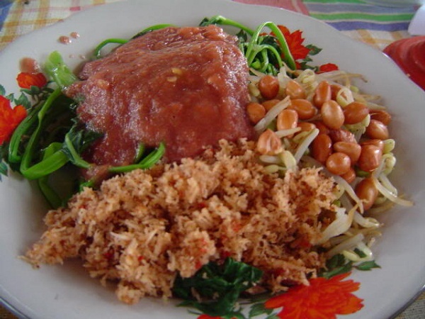 Plecing Kangkung — Lombok Water Spinach — original dish photograph 1